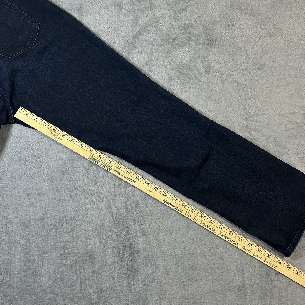 Chico's So Slimming Girlfriend Jeans 2R 12R Dark Wash Stretch Denim Pants - Picture 6 of 9